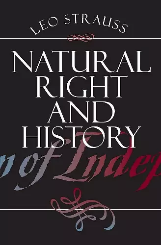 Natural Right and History cover