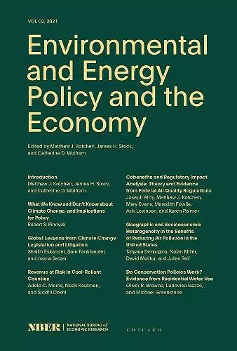 Environmental and Energy Policy and the Economy cover