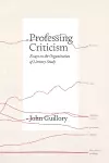 Professing Criticism cover