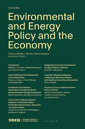 Environmental and Energy Policy and the Economy cover