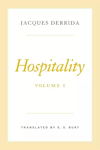 Hospitality, Volume I cover