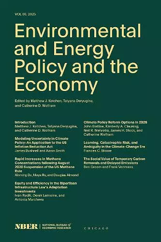 Environmental and Energy Policy and the Economy cover