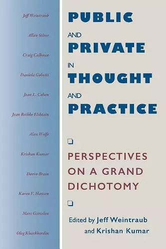 Public and Private in Thought and Practice cover