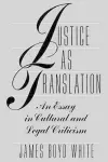 Justice as Translation cover