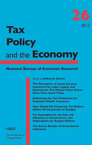 Tax Policy and the Economy, Volume 26 cover