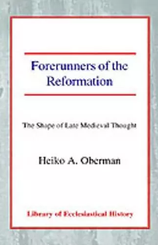 Forerunners of the Reformation cover