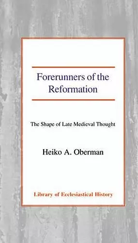 Forerunners of the Reformation cover