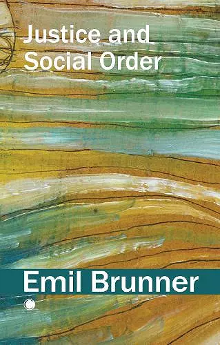 Justice and Social Order cover