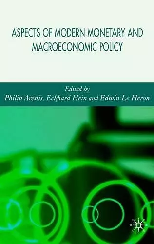 Aspects of Modern Monetary and Macroeconomic Policies cover