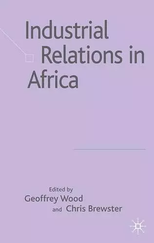 Industrial Relations in Africa cover