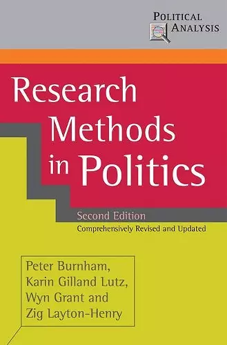 Research Methods in Politics cover