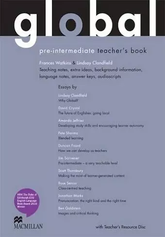 Global Pre Intermediate Teacher's Book Pack cover