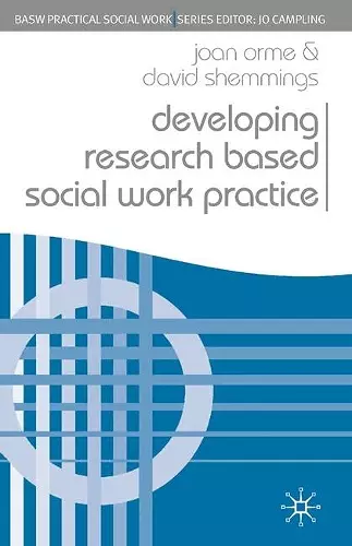 Developing Research Based Social Work Practice cover