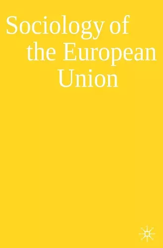 Sociology of the European Union cover