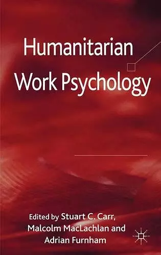 Humanitarian Work Psychology cover