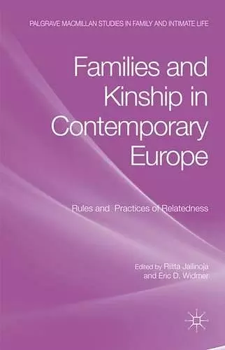 Families and Kinship in Contemporary Europe cover