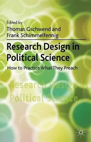 Research Design in Political Science cover