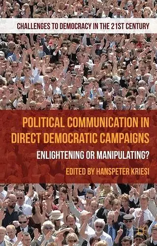 Political Communication in Direct Democratic Campaigns cover