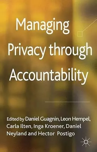 Managing Privacy through Accountability cover