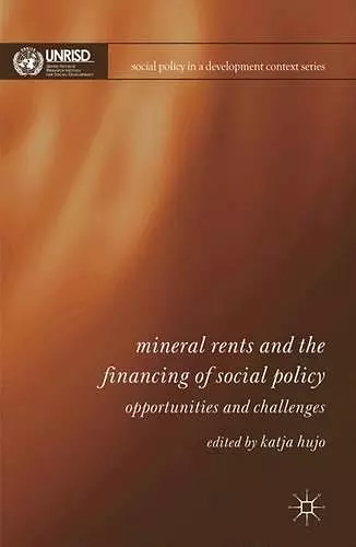 Mineral Rents and the Financing of Social Policy cover