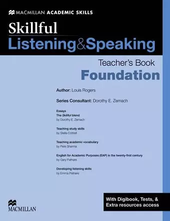 Skillful Foundation Level Listening & Speaking Teacher's Book and Digibook Pack cover