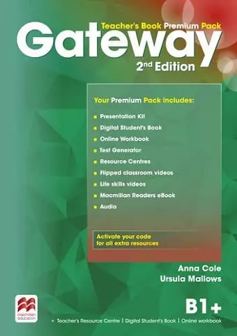 Gateway 2nd edition B1+ Teacher's Book Premium Pack cover