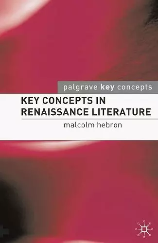 Key Concepts in Renaissance Literature cover