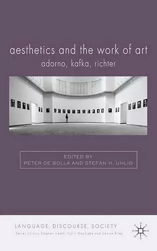 Aesthetics and The Work of Art cover