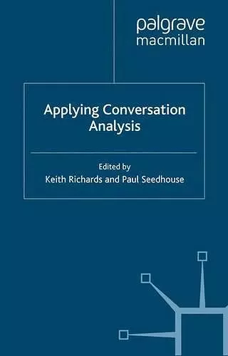 Applying Conversation Analysis cover