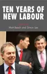 Ten Years of New Labour cover