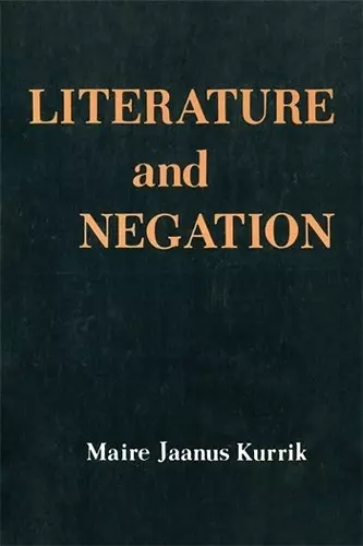 Literature and Negation cover