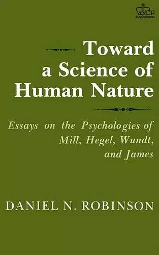 Toward a Science of Human Nature cover