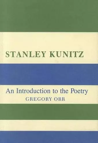 Stanley Kunitz cover