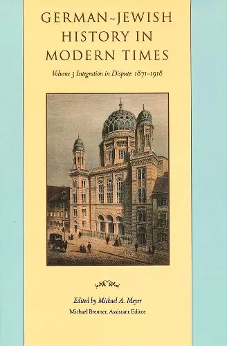 German-Jewish History in Modern Times cover