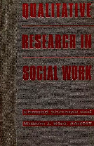 Qualitative Research in Social Work cover