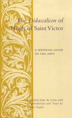 The Didascalicon of Hugh of Saint Victor cover