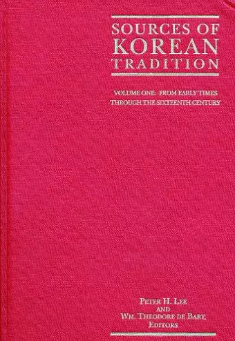 Sources of Korean Tradition cover