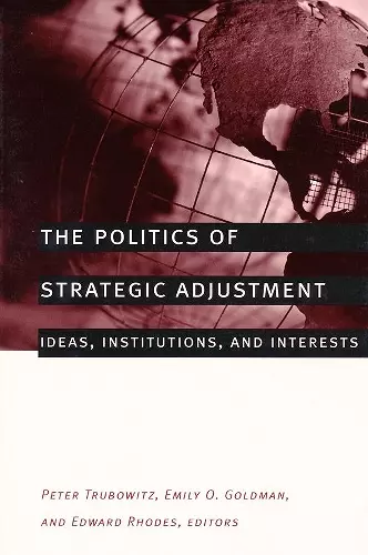 The Politics of Strategic Adjustment cover