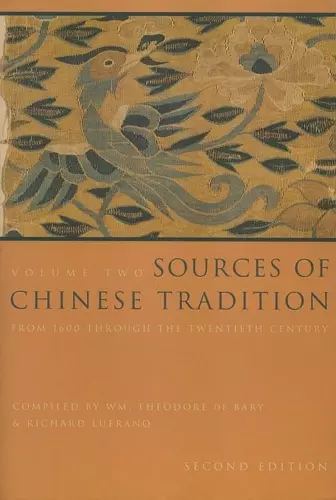 Sources of Chinese Tradition cover