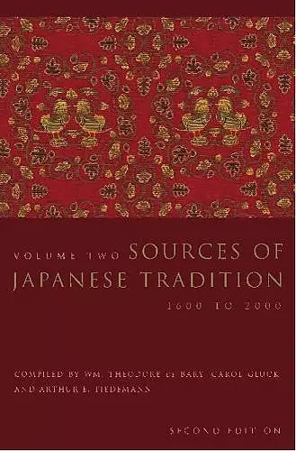 Sources of Japanese Tradition cover