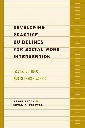 Developing Practice Guidelines for Social Work Intervention cover