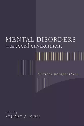 Mental Disorders in the Social Environment cover