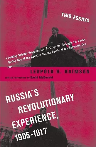 Russia's Revolutionary Experience, 1905-1917 cover