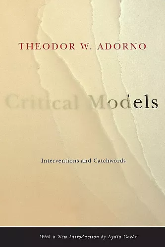 Critical Models cover