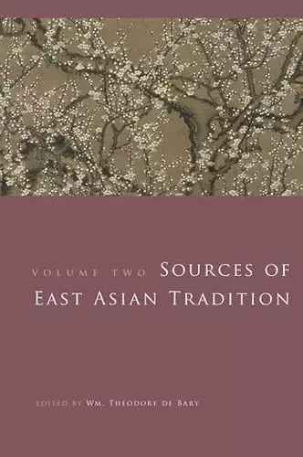 Sources of East Asian Tradition cover