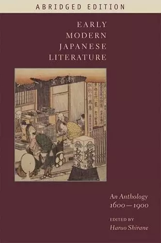 Early Modern Japanese Literature cover