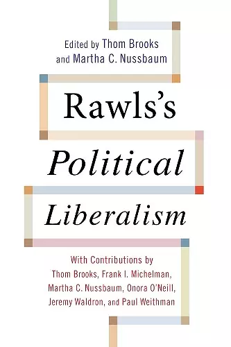 Rawls's Political Liberalism cover