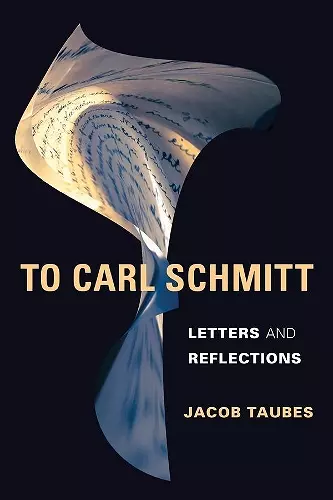 To Carl Schmitt cover