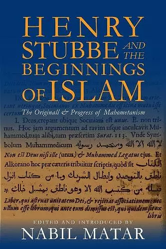 Henry Stubbe and the Beginnings of Islam cover