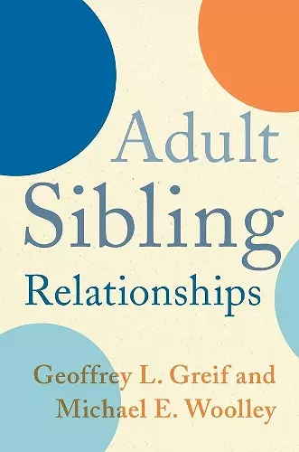 Adult Sibling Relationships cover